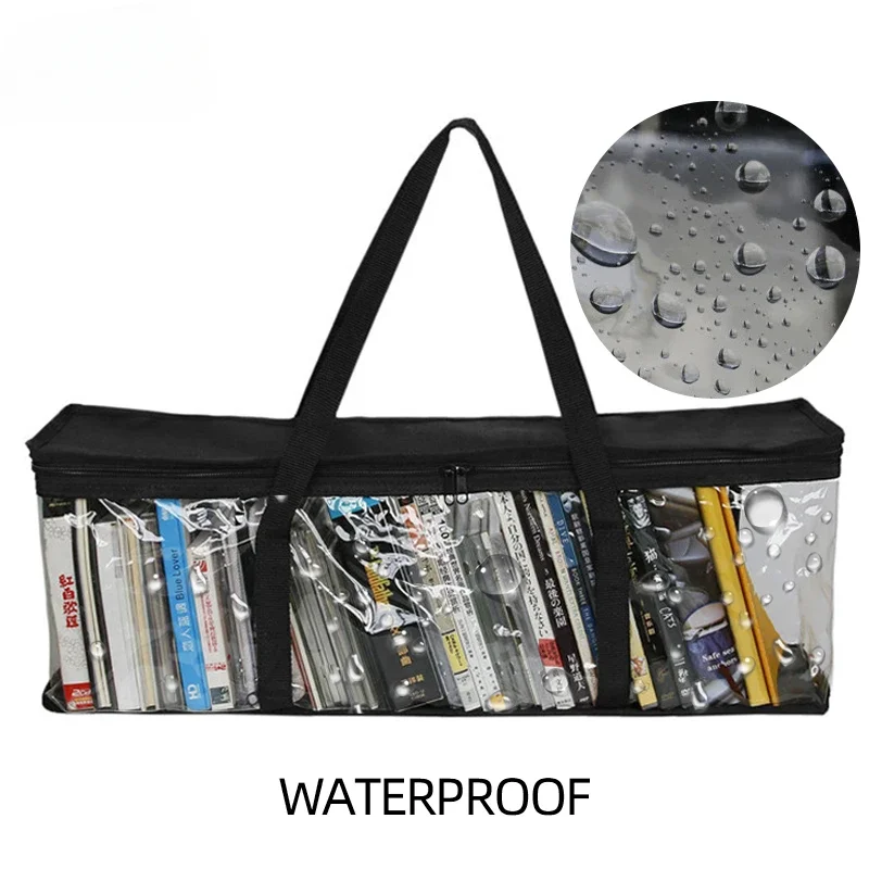 Large Capacity Transparent Storage Bag DVD Storage Bag, Comic Book Storage Bag, Transparent Collection Bag, Clothing Storage Bag 6