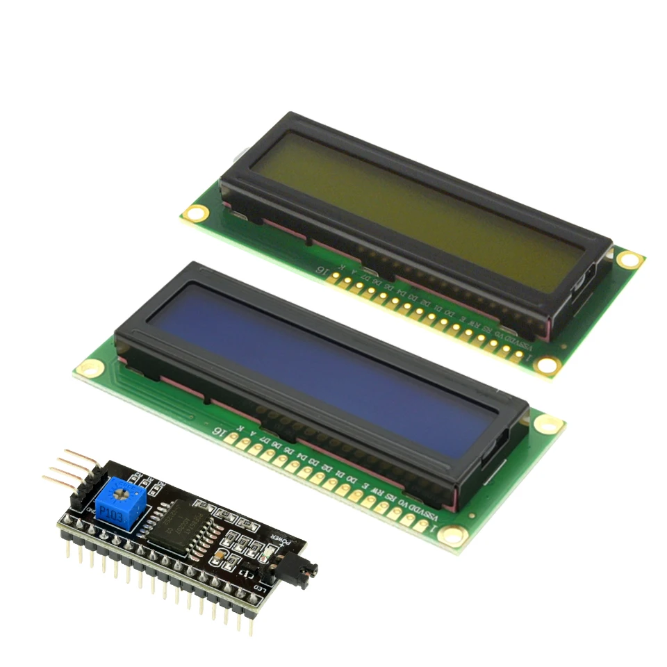 LCD Display Module LCD1602 16x2 Character LCD Display PCF8574T PCF8574 IIC I2C Interface 5V For Arduino