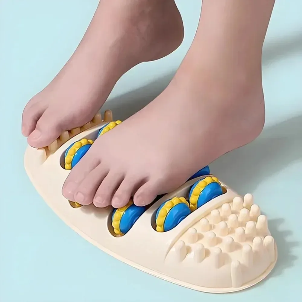 New Multi-Functional Foot Massager with Rolling Wheels for Stimulating Meridians and Foot Reflexology Points
