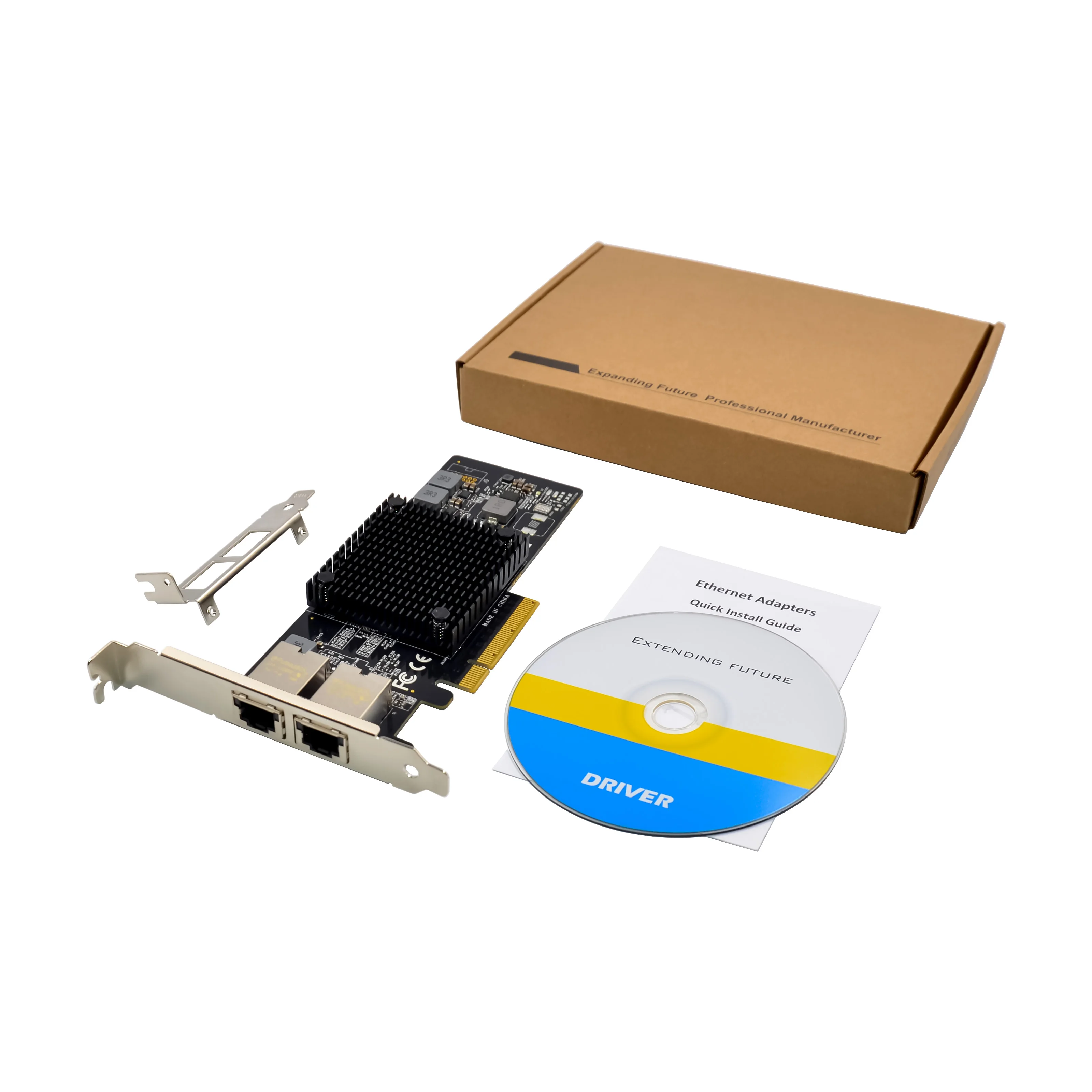 XikeStor 듀얼 10G 전기 포트 네트워크 카드는 1G/2.5G/5G/10G 속도를 지원하며, Intel X550 칩 PCIE 네트워크 카드는 서버/데스크탑을 지원합니다.