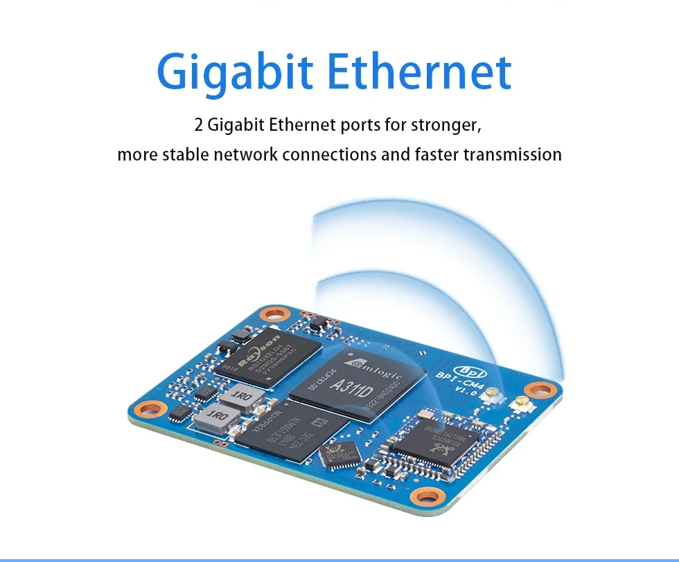 Banana Pi BPI-CM4 Amlogic A311D Quad Core ARM Cortex-A73 4G LPDDR4 16G eMMC Mini
