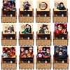 Wooden hand-cranked music box engraved with color printing Ghost Slayer Blade music box birthday gift music box birthday gift 1
