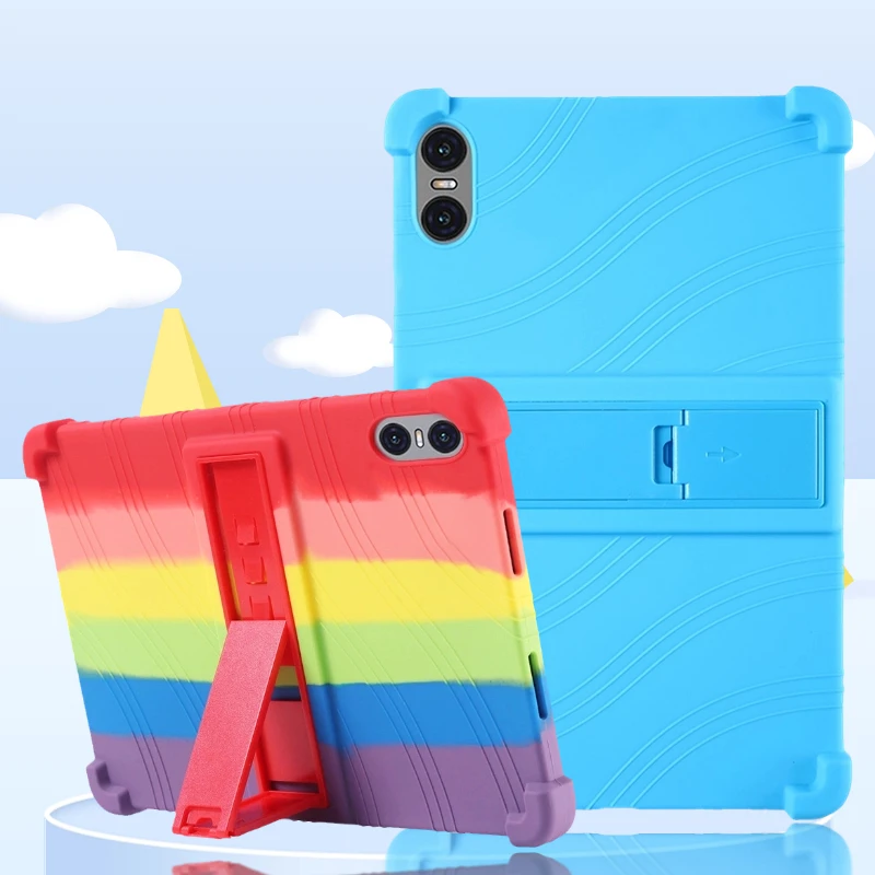 Premium Adjustable Stand Case with Multi-Angle Soft Silicone Cover
