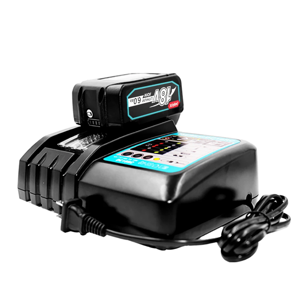 BL1860 6AH & 4-PORT 18V Charger lithium-ion DC18SF pour Makita 14.4V-18V  Batterie au lithium BL1890B BL1850B BL1430 – Dasbatteries