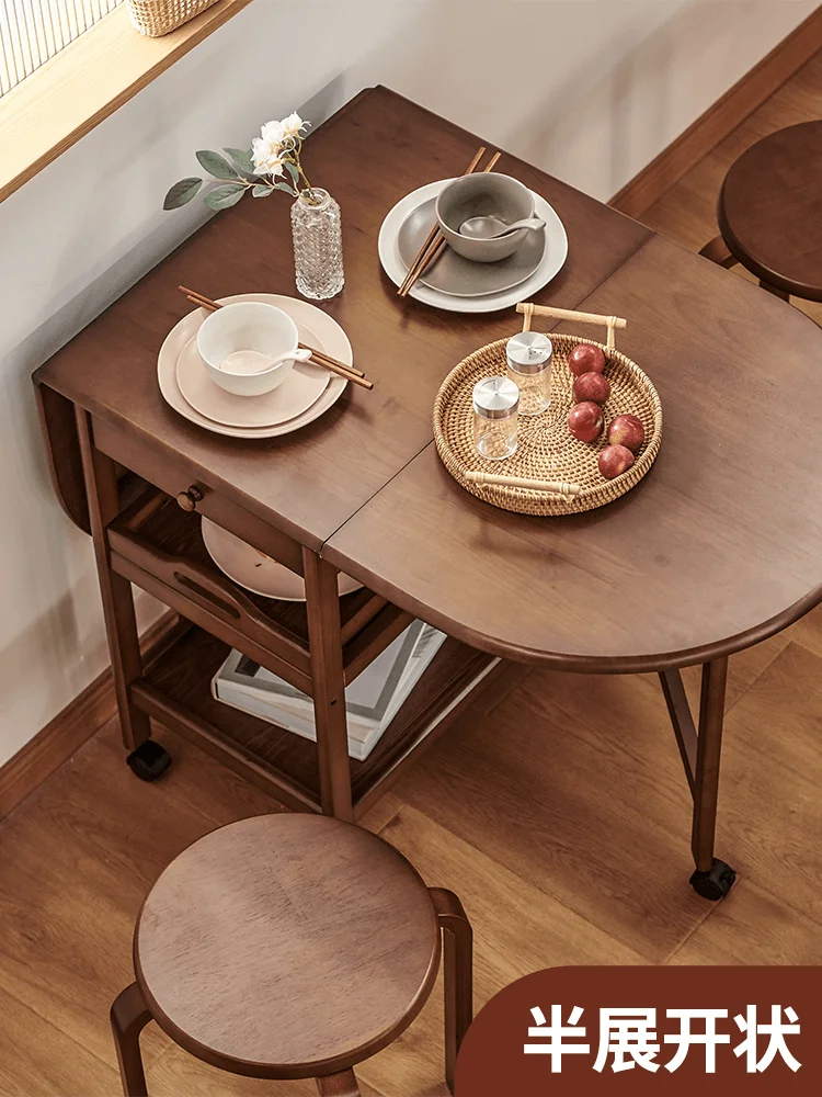 

Обеденный стол для маленькой квартиры, обеденный стол, круглый стол, гибкий складной простой маленький квадратный стол