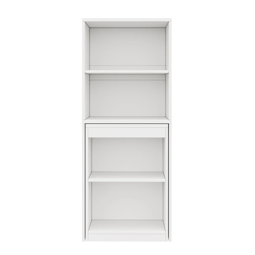 130x51x137cm Multifunktionaler Klapptisch, Bürotisch, Kombination aus Schreibtisch und Schrank in Einem Design, Vier Aufbewahrungsfächer – Detail 10
