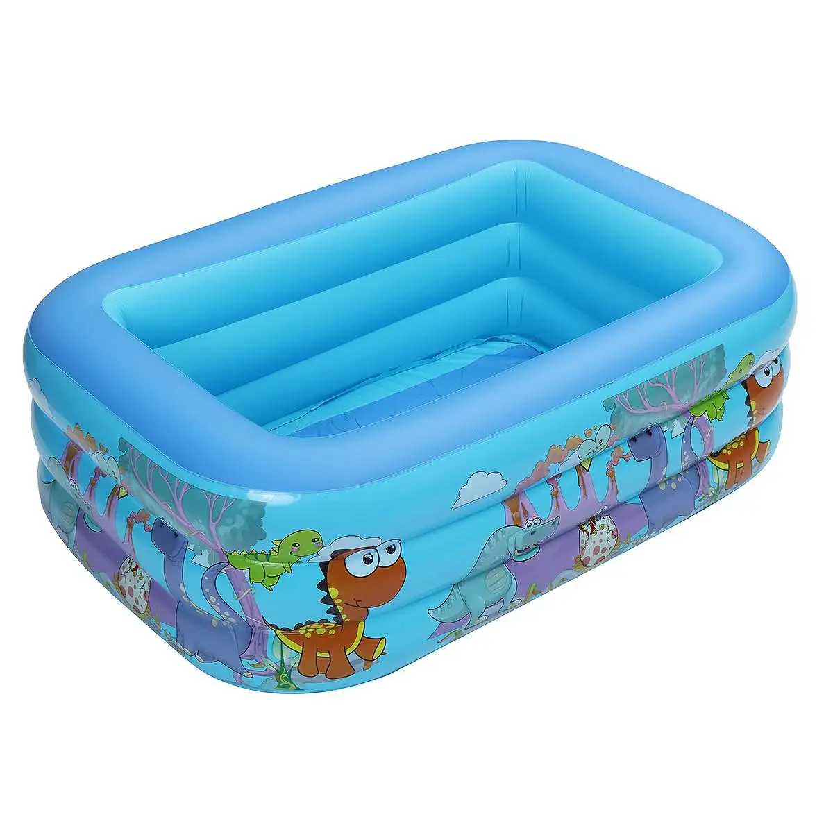 120/130/150cm Kids Inflatable Pool PVC Swimming Pools for Family Outdoor Indoor Children's Three-ring Kids Play Bathing Tub