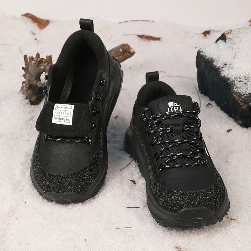Men's Athletic Shoes, Winter Fleece-Lined Warm and Cold-Resistant Shoes, Suitable for Cold Weather, Snow, and Ice - Ideal for Home, Walking, Winter Sports, Footwear Designed for Low-Temperature Environments