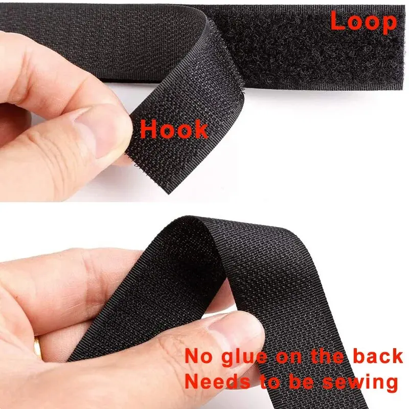 Hook and Loop Tape Nylon Heavy Duty Sticky Reusable Fastener Roll Strips Sewing Adhesive Velcros Tape 20-50mm 10M/Pair