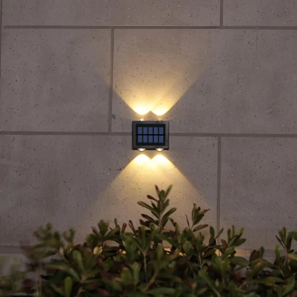 

Led Stairs Light Abs Intelligent Light Control Waterproof Automatically Turned On Solar Charging Home-appliance Solar Wall Light