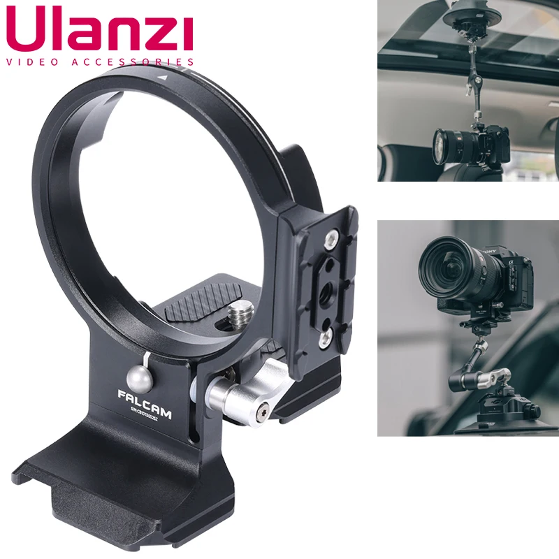 Falcam F22 & F38 & F50 Piastra Di Montaggio A Sgancio Rapido Orizzontale A Verticale Adattatore Per Obiettivo Circolare A Mezza Gabbia Per Sony Alpha 