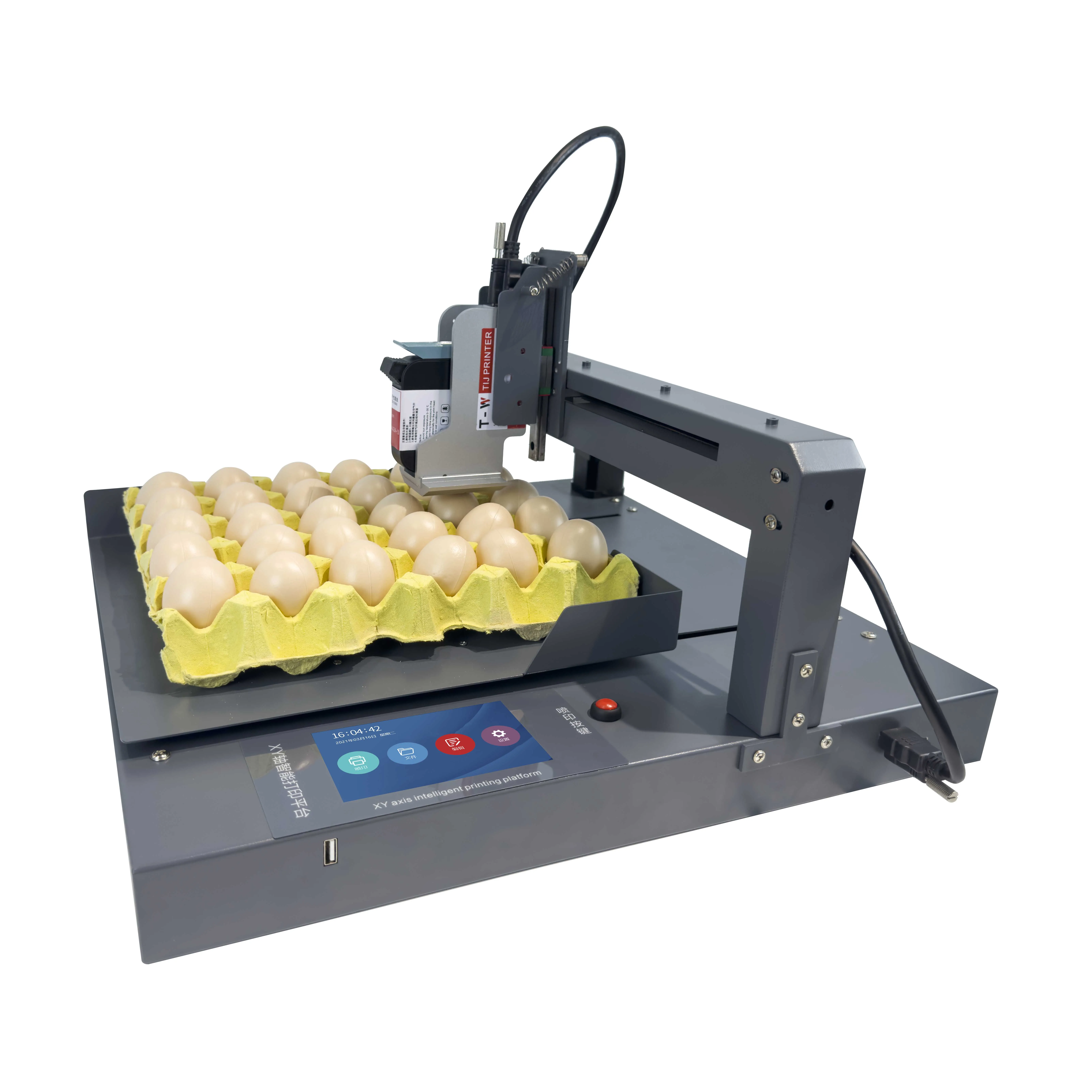 

Newest Products 600dpi Expiry Date Logo Number Online Batch Code Automatic Egg Stamping Inkjet Printer