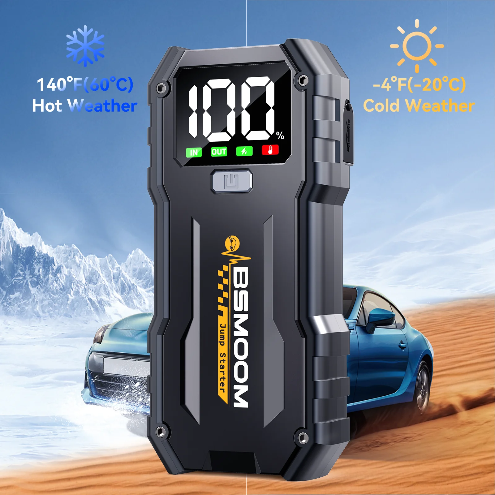 12V 6000mAh capacity car battery starter portable power bank car charger booster for start Starting auxiliary SOS lighting