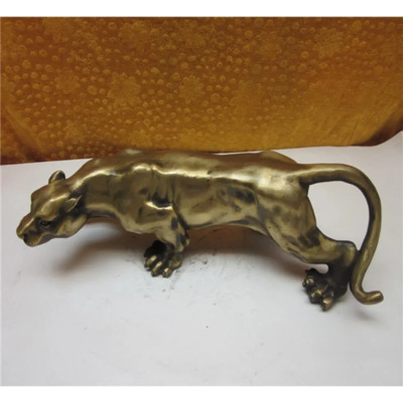 手作りの銅彫刻,大きなブロンズ彫刻,ヒョウのジルコニア,マーク