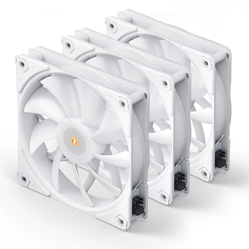 Jonsbo ZG-120B/W CPU Cooling Fan Reverse Case Fan Wire-free Splicing Side  Light Guide 5V ARGB PWM 120mm Chassis Cooler Fan