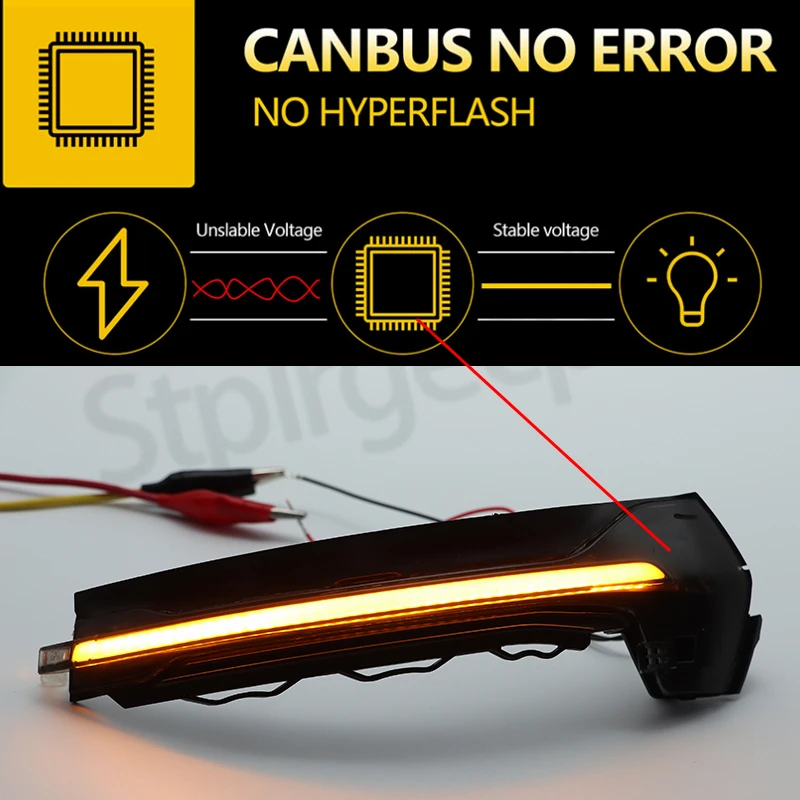 LED Dynamic Turn Signal Blinker with Flowing Water Effect