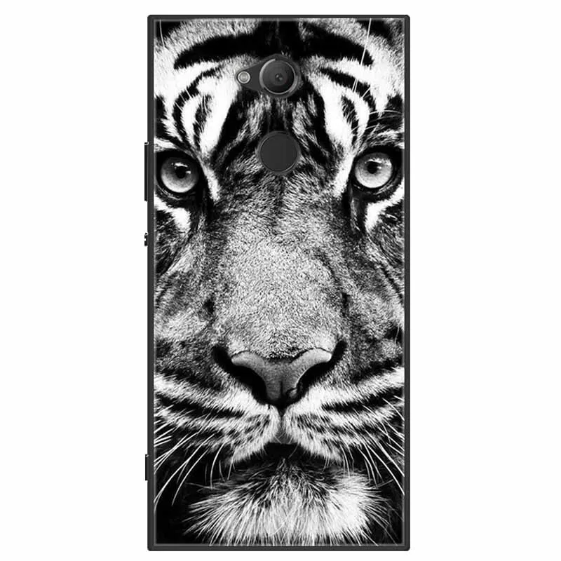 Soft Silicone Lion Tiger TPU Back Cover - Stylish Protective Case