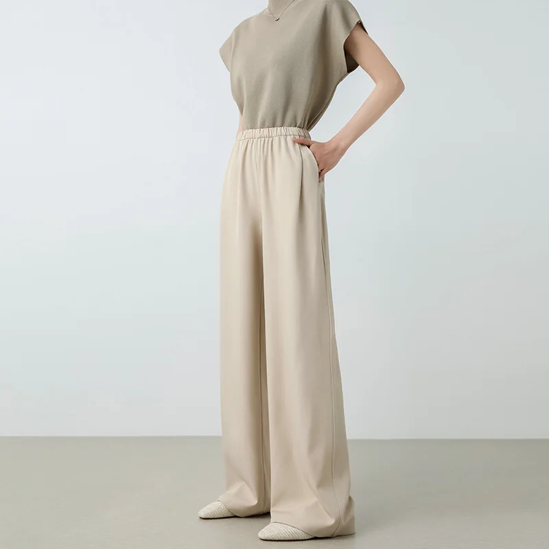 Women High Waist Loose Fit Summer Pants