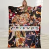 Friends TV Show Flannel Blanket For Kids Adult Girls Gift Picnic Travel Bed Throw Blanket Applicable All Season Black Blankets 4