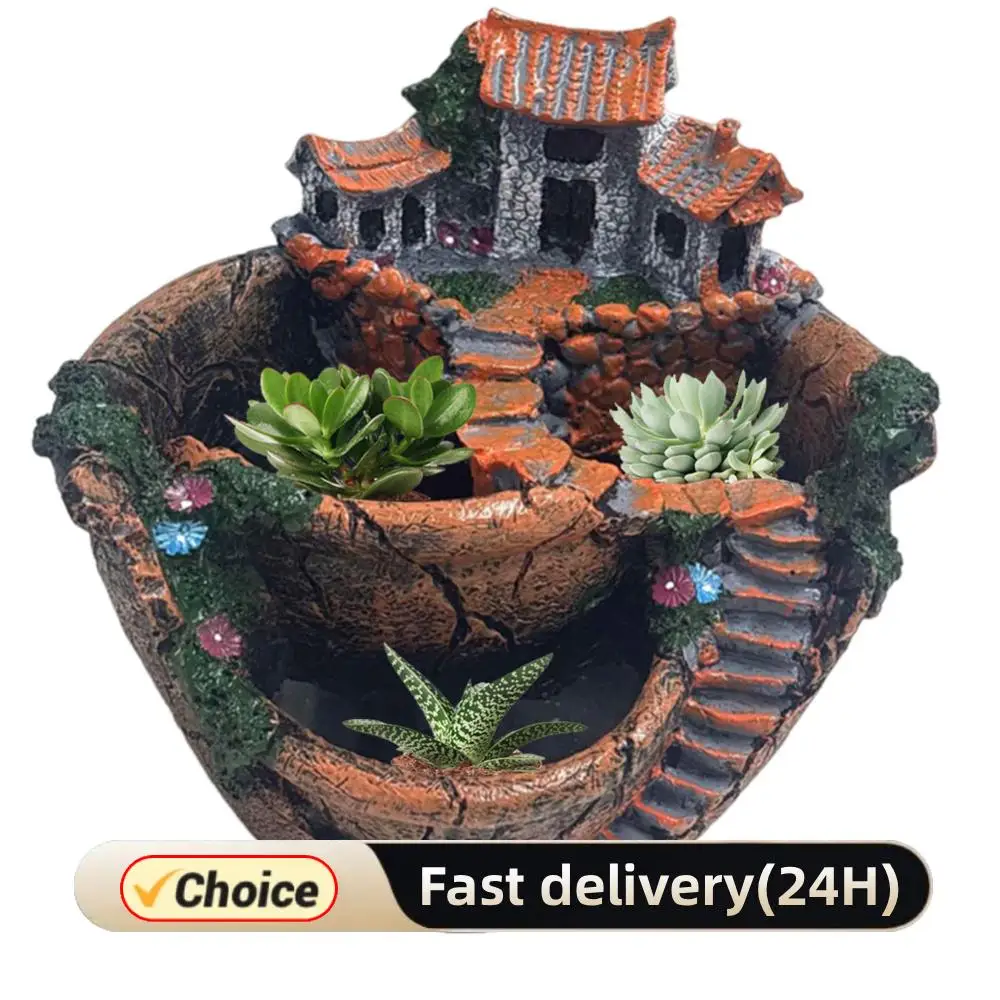 Vintage Multi-Pot Decorative Succulent Planter Vat