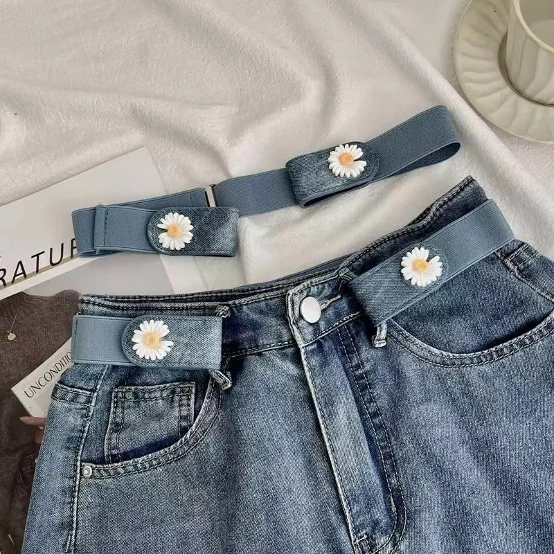 

1Pc Adjustable Stretch Elastic Waist Band Invisible Belt Buckle-Free Belts For Men Women Casual Jean Pant Dress