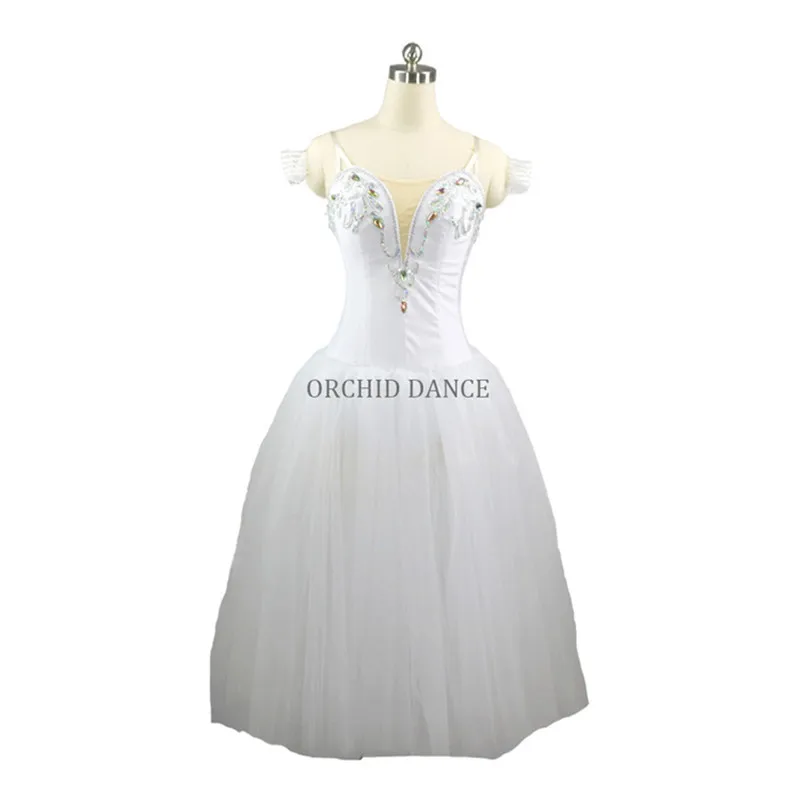 

Popular Professional High Quality Custom Size Kids Girls Adult Woman Performance Wear White Unique Ballet Romantic Tutu