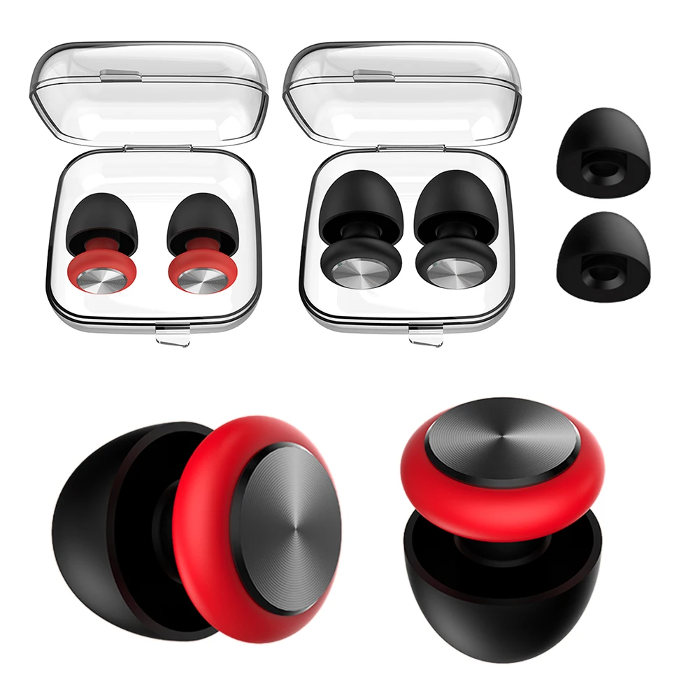Silicone Noise-Cancelling Ear Plugs for Enhanced Sleep and Hearing Protection