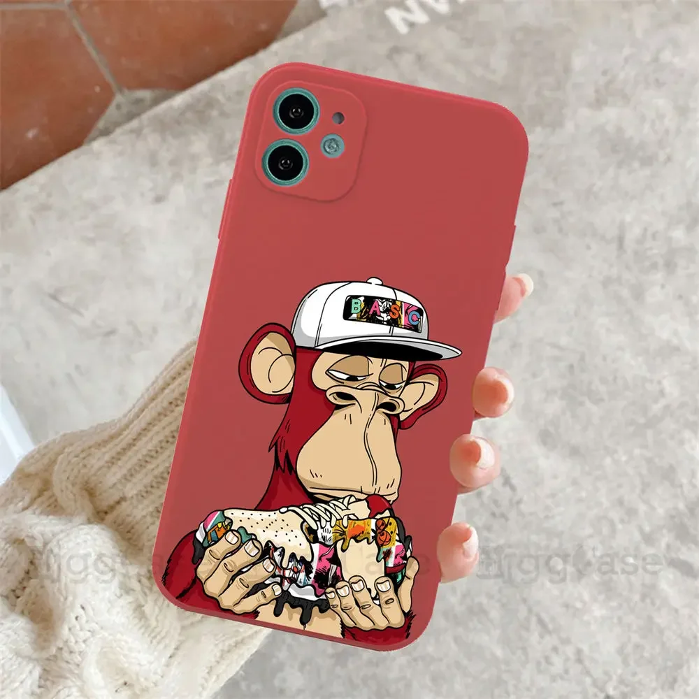 NFT 원숭이 전화 케이스 삼성 갤럭시 S10 S20 S21 S22 S23 S24 S25 FE 플러스 울트라 노트 20 스포츠 브랜드  운동화 모바일 케이스 - AliExpress