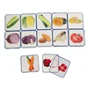 Montessori Language Materials Vegetable Fruit Cognitive Cards Kids Learning Resource Matching Game Early Childhood Education Toy 6