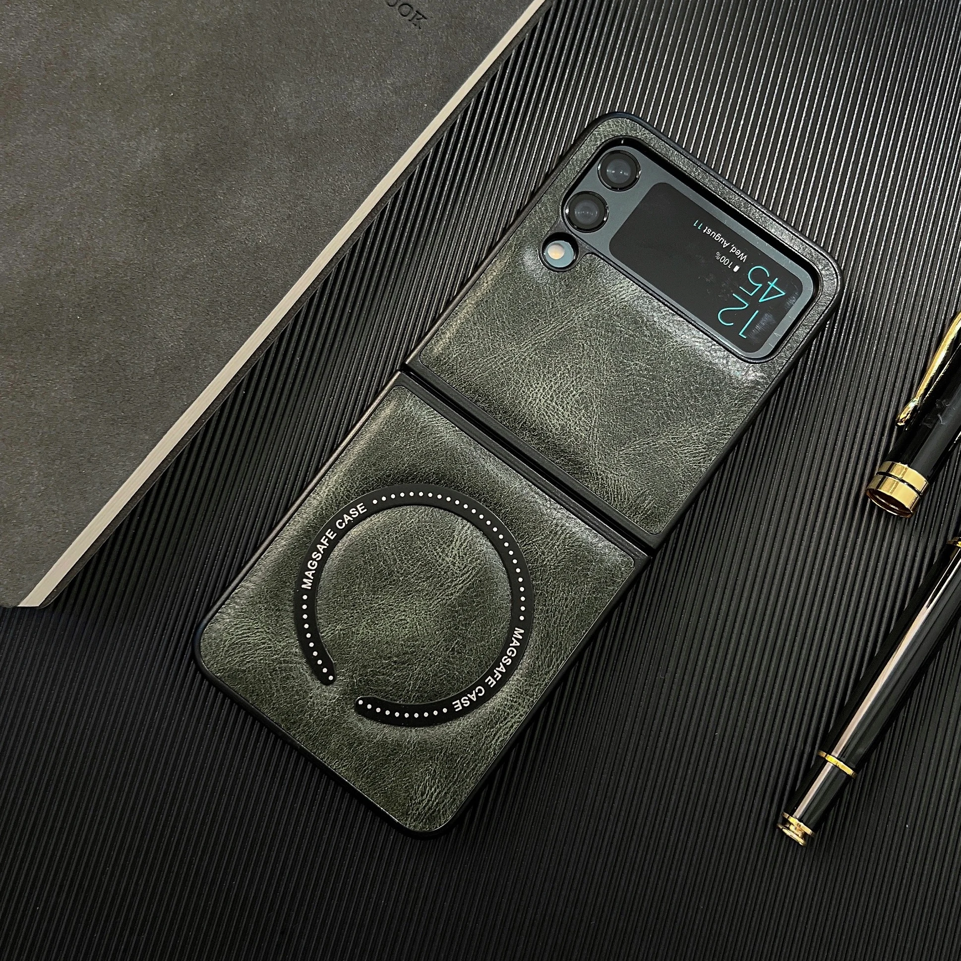 Slim PU Leather Cases For Samsung Galaxy Z Flip 5 4 3 5G Ultra Thin Phone Case  Cover For samsung Z Flip 1 2 Z Flip3 Coque Fundas - AliExpress
