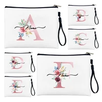 Letter Personalized Custom Name Cosmetic Makeup Bag Travel Kit Bags Teacher Appreciation Gift Small Cosmetics Pouch Pencil Case 1