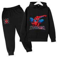 Spider Hoodies Pants 2Pcs Sets Clothes Spring Autumn Baby Boys Girls Children Fashion Costume Kids Tracksuits Cartoon 4to14 year