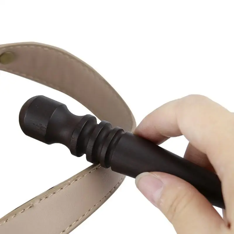 가죽 가장자리 굽기 둥근 머리 4 그루브 나무 가장자리 가장자리가 얇고 팁
