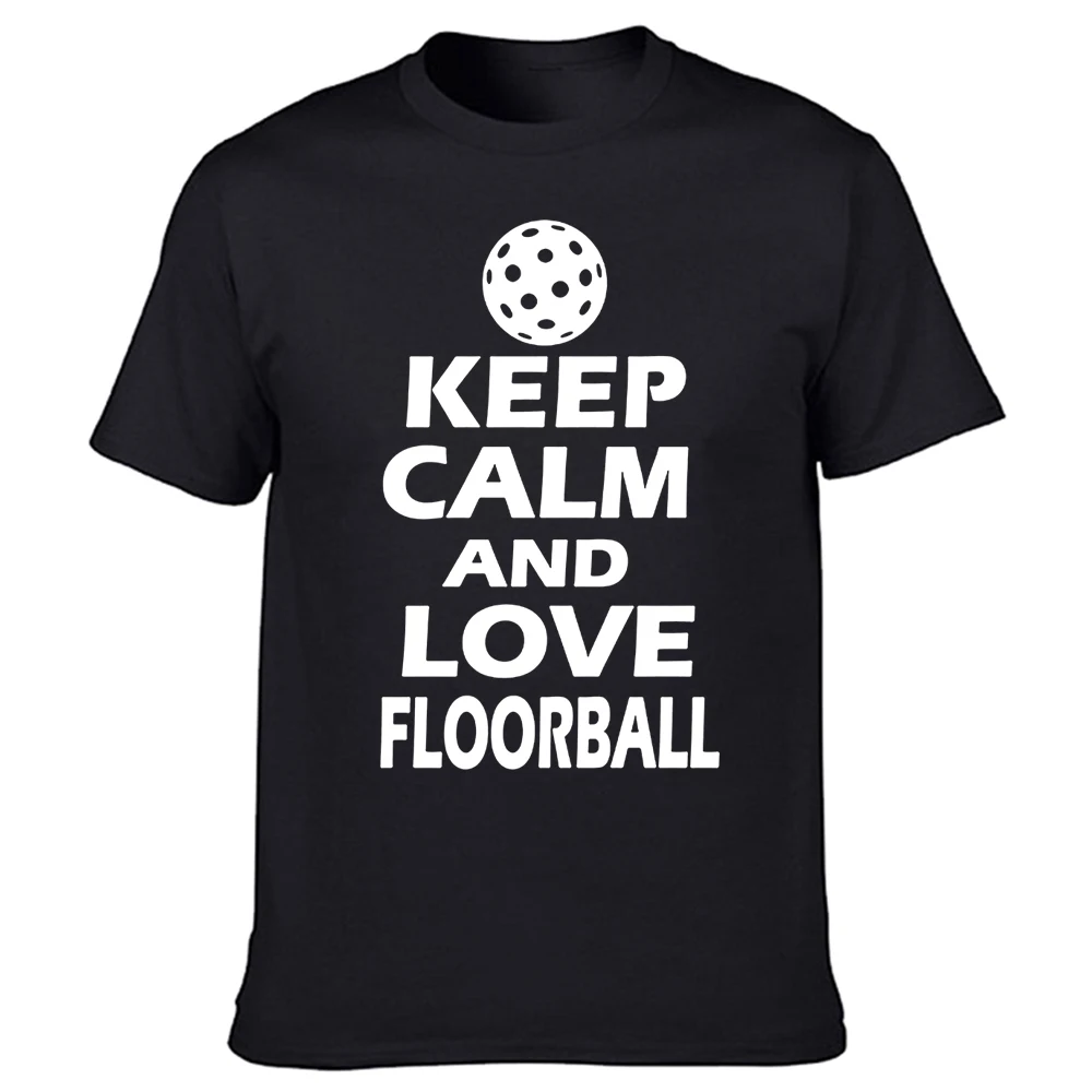

Funny Keep Calm and Play Floorball T Shirts Graphic Cotton Streetwear Short Sleeve Birthday Gifts Summer Style T-shirt Mens