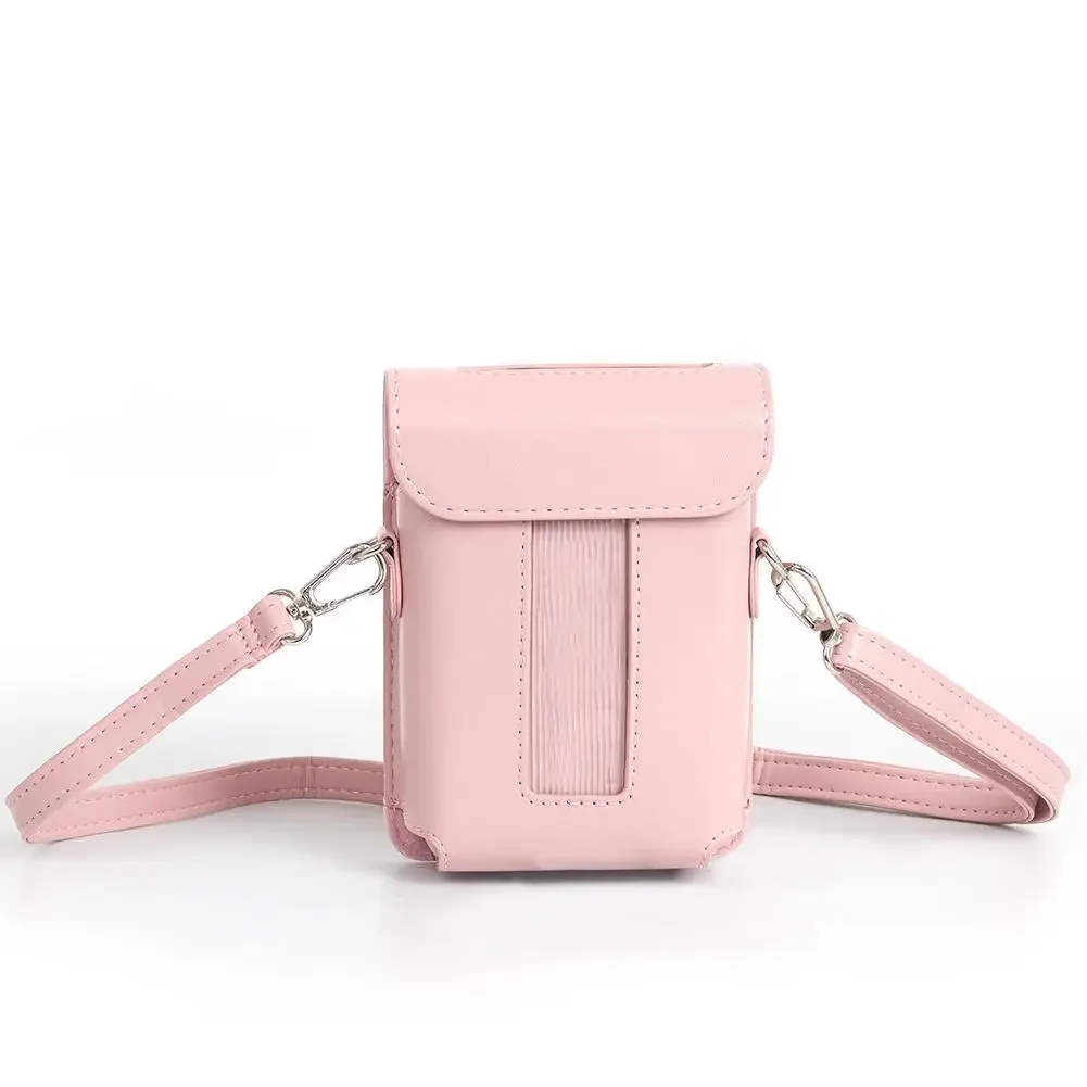PU Leather Camera Bag Printer Carrying Case Retro Shockproof Storage Bag Dustproof Anti Drop for Fujifilm Instax Mini Link 3