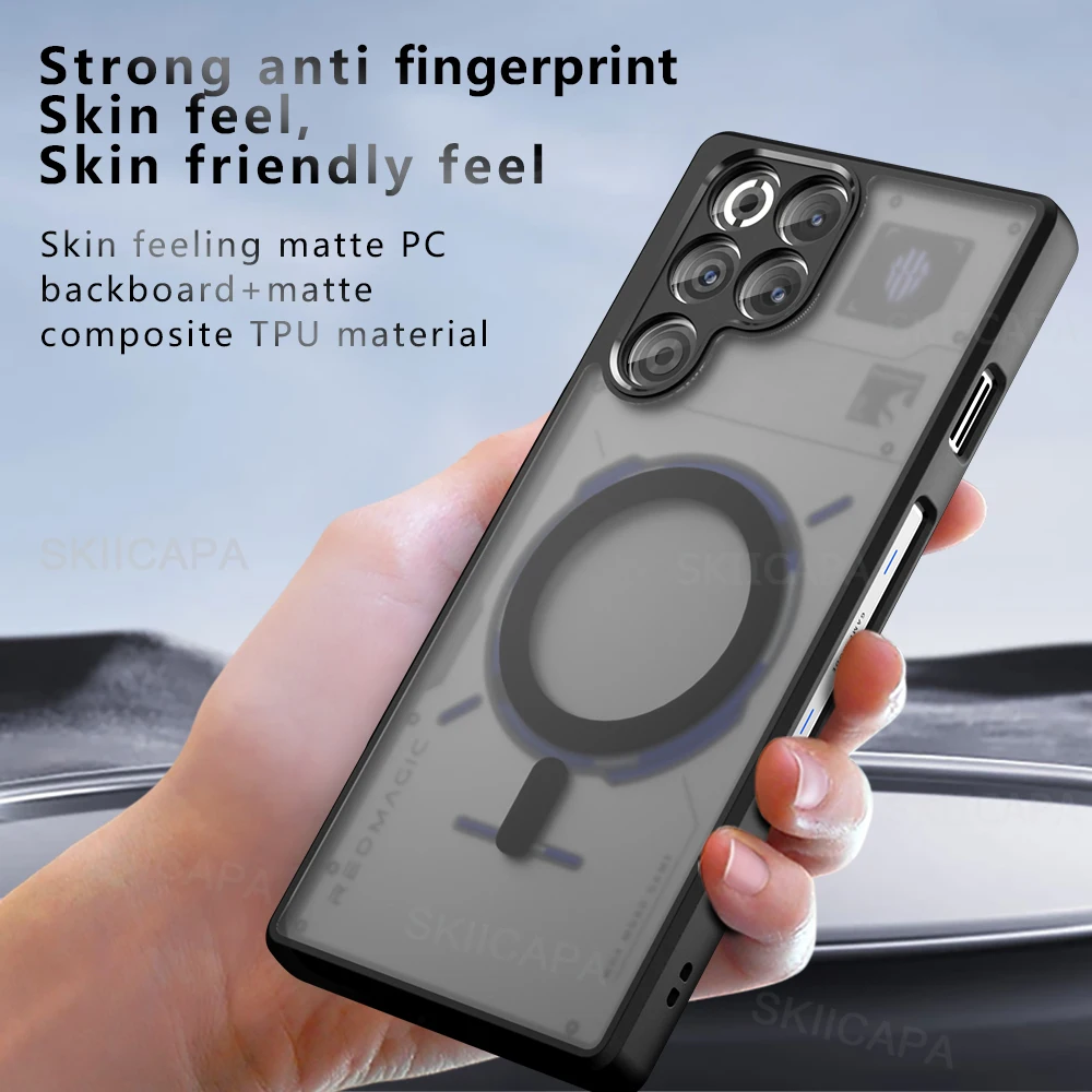 Magsafe Matte Shockproof Phone Cover - Acrylic Hard Magnetic Shell