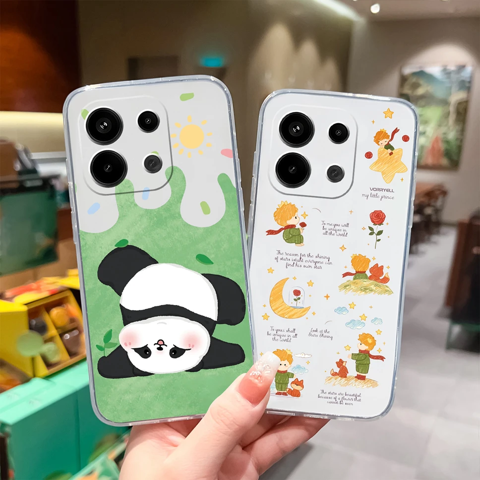 Floral Love Heart Clear Soft TPU Shockproof Phone Case