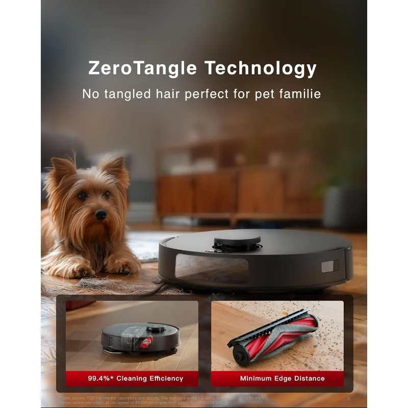 Yeedi C12 PRO PLUS Robot Vacuum and Mop, 8000Pa Strong Suction, 7-week Dust Storage, Bagless Dust Container, PureCyclone Tech