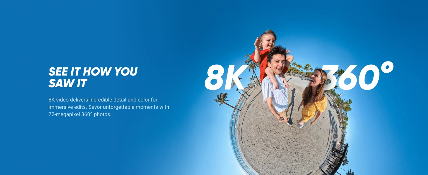 Insta360 X5 camera mounted on an action setup