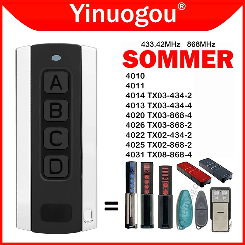 을 위한 SOMMER 4014 4013 TX03 434 2 4 4022 434-2 433.42MHz..