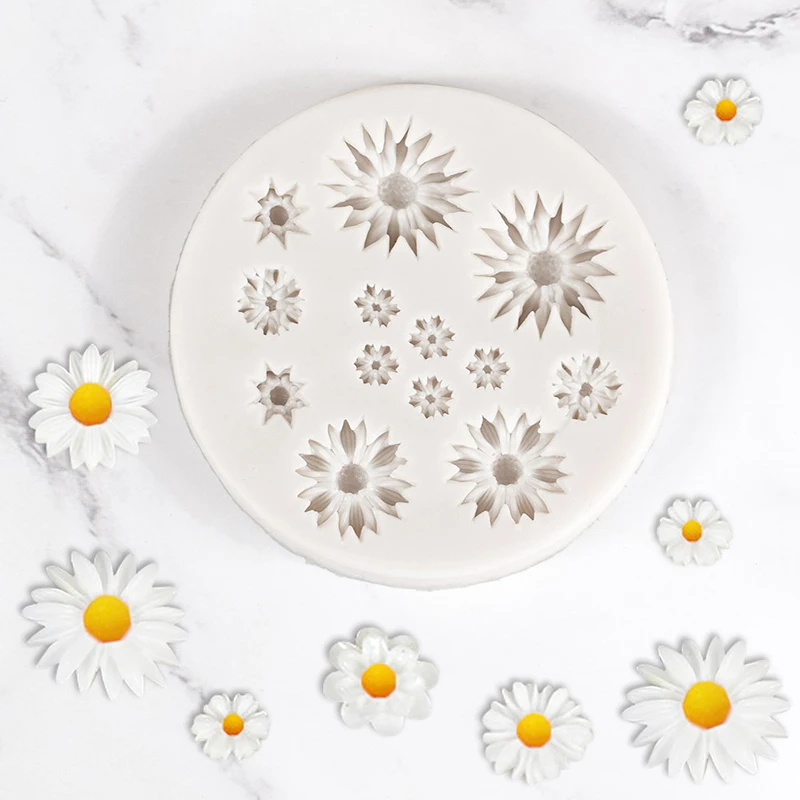 

Daisy Chrysanthemum Wild Chrysanthemum Molding Silicone Mold Kitchen Supplies Baking Fondant Cake Dessert Decoration Tools