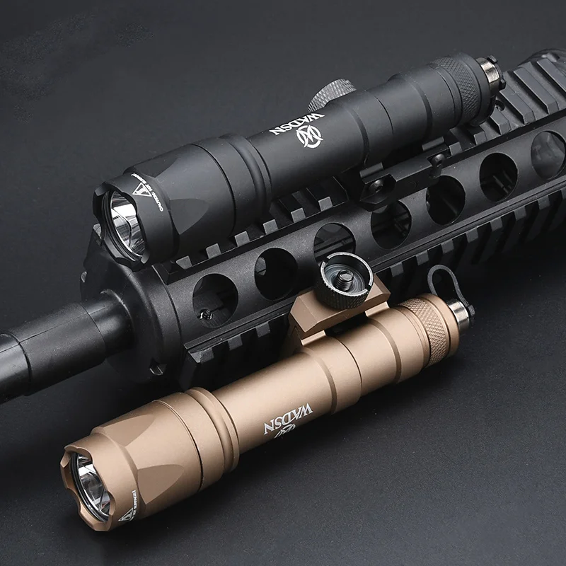 Tactical Airsoft Surfir M600C Flashlight With Press Button Dual Fuction Switch Fit 20MM Picatinny Rail Outdoor Hunting LED Light