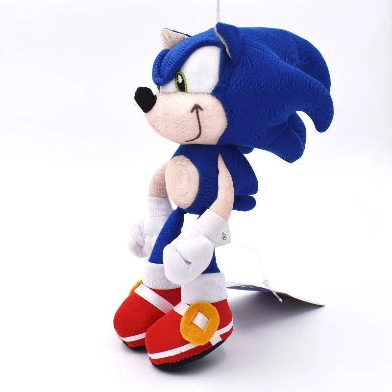 30cm Sonic Plush Toy Hedgehog Doll Children's Soft Ppcotton Shadow Blue Animation Birthday Gift | Игрушки и хобби