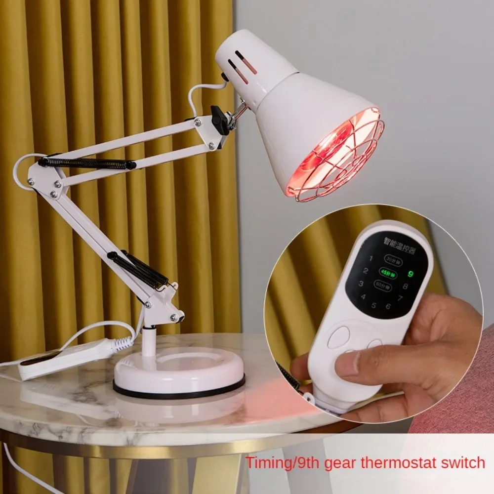 Infrared Lamp,New 150W Near Infrared Light Red Light Heat Lamp For Paint Relief With Stand,Home Use Physiotherapy Lamp