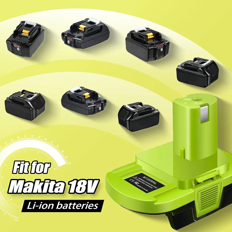 Li Ion Battery Use Ryobi Battery On Makita Battery Adapter For - Main Image
