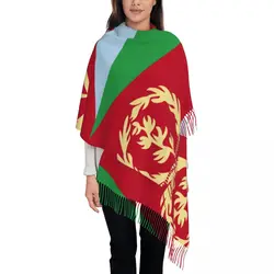 Eritrea Flag Proud Eritrean Shawls Wraps for Womens Warm Large Long Scarf Pashmina Tassel Scarves