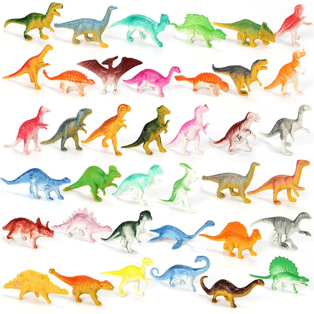 39pcs/lot Mini Dinosaur Model Children's Educational Toys Small Simulation Animal Figures kids Toys For Boy Gift 1