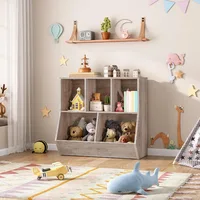 Children's Bookshelf, Toy Storage Cabinet, 35.4 "L Storage Cabinet, Suitable for Children's Rooms, Game Rooms, Kindergartens 2