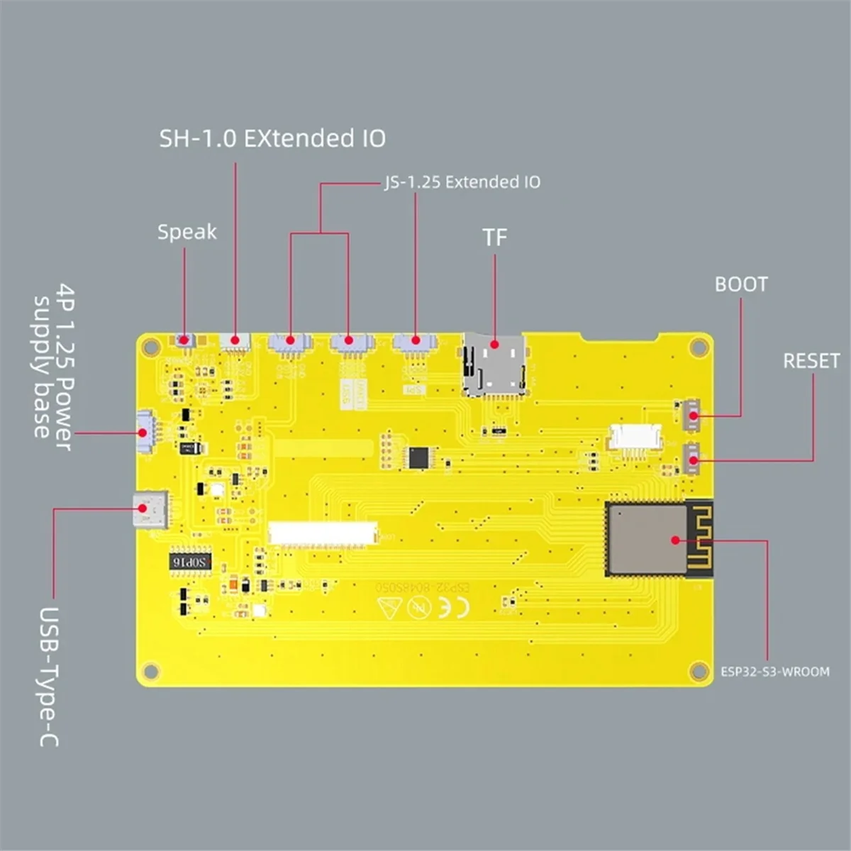 esp32-s3-7-pollici-800-x480-tn-rgb-lcd-tft-hmi-8m-psram-16m-flash-smart-display-mcu-wifi-modulo-bluetooth-con-touch