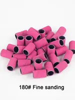 100Pcs Sanding Bands With 1Pcs Metal Shaft Set Nail Drill Bits For Remove Nail Polish Gel Dead Skin Calluses Cutter Drill Bit 2